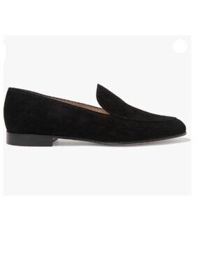 FOWT Black V Cut Loafer Flats Slip on Ballet Round Toe Loafers Low Bock Shoes